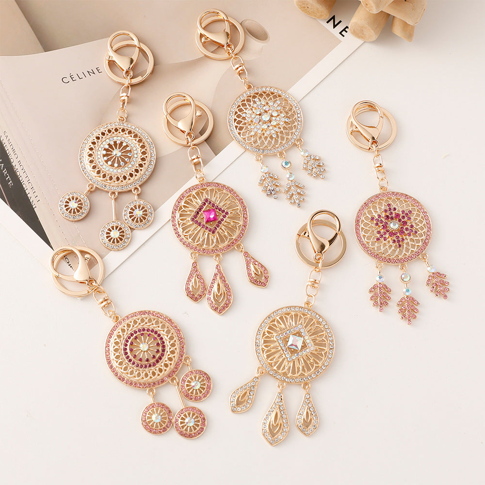 Wholesale Diamond Alloy Dream Catcher Keychain